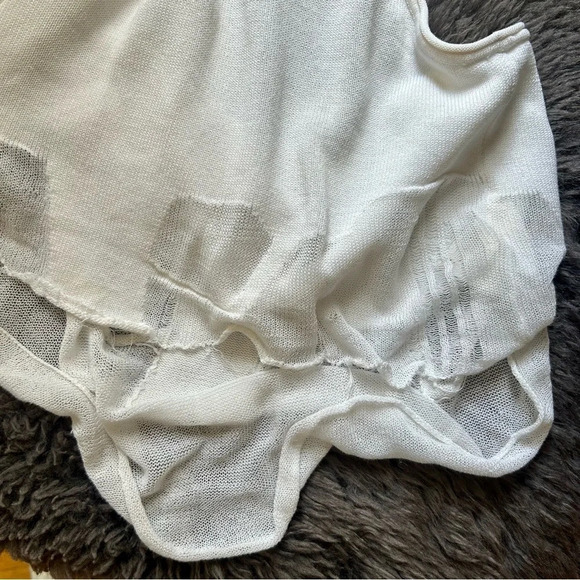 Tricot Alexander Wang Womens Sheer Raceback Knit Tank Top - Picture 9 of 9